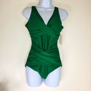 Green One Piece Swimsuit